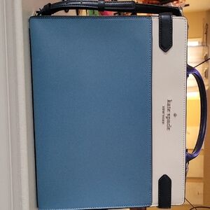 Kate Spade Blue and White Shoulder Bag